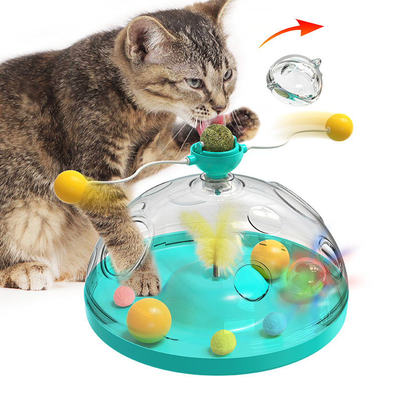 WhirlPlay - Windmill Interactive Multifunctional Cat Teaser Toy